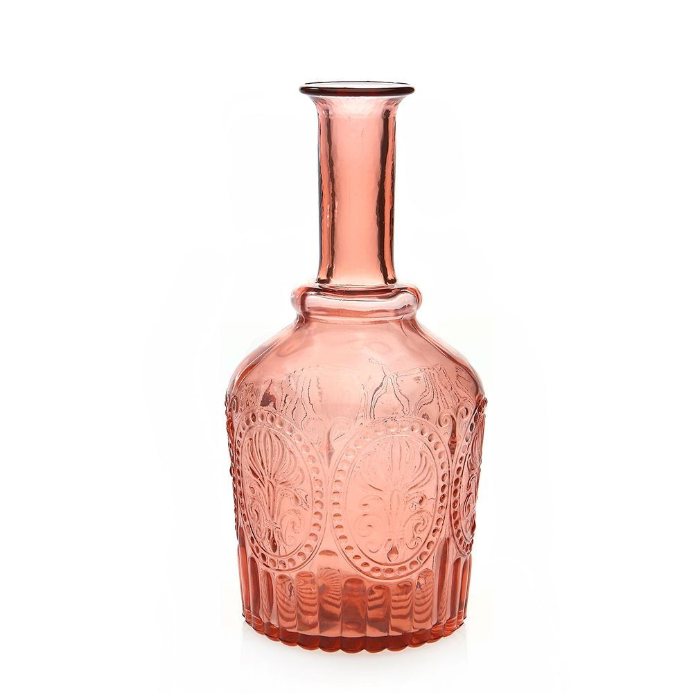 Barvni kozarec goblet Fleur de Lys 300ml roza