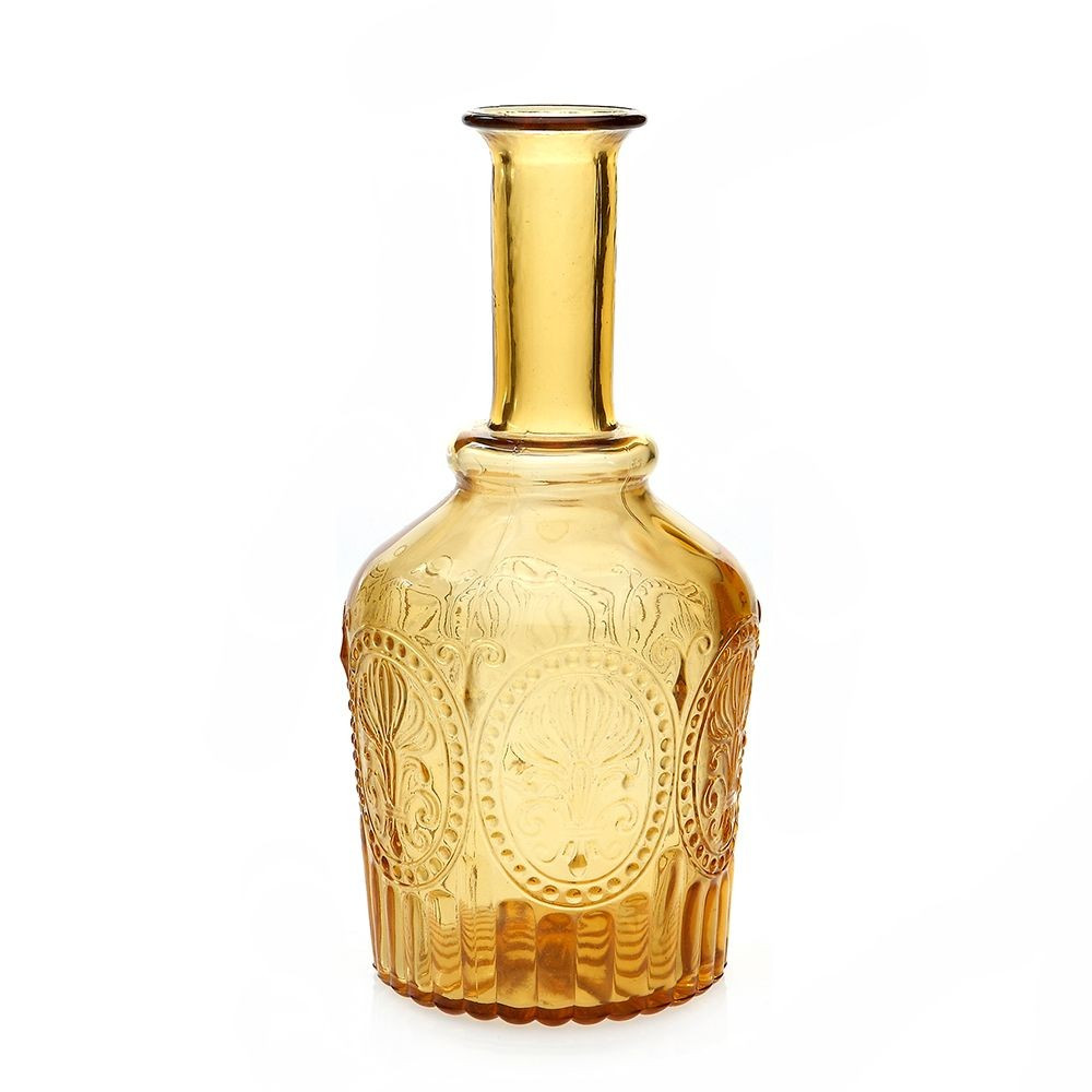 Barvni kozarec goblet Fleur de Lys 300ml rumena