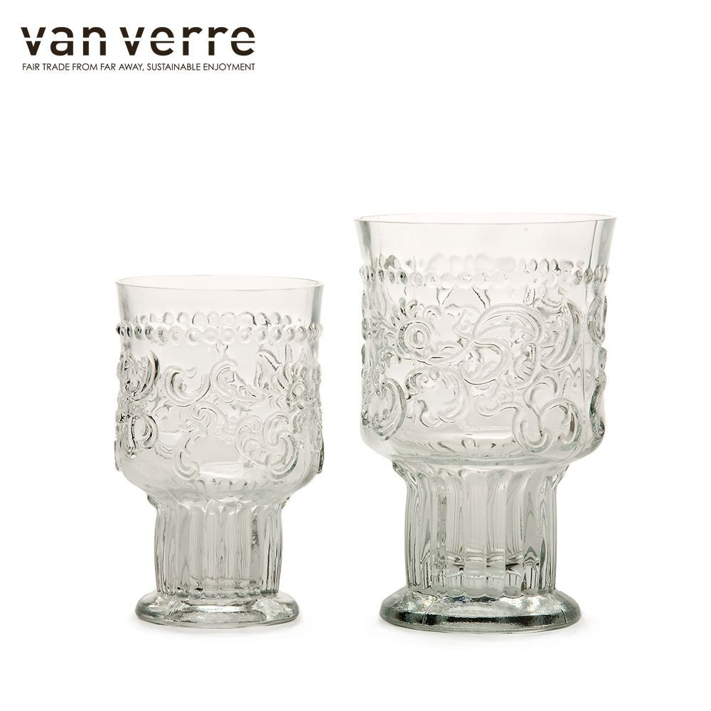 Kozarec goblet Fleur de Lys 300ml prozorna