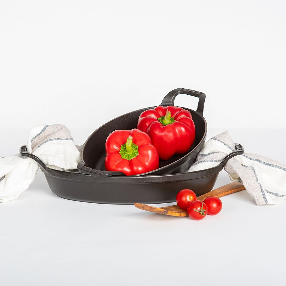 Litoželezna ovalna ponev 32 cm